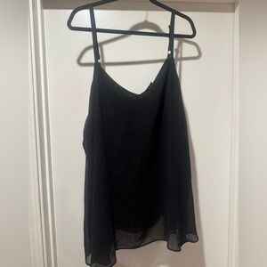Torrid Black Chiffon Camisole Top